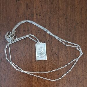 Lunar Elegance Silver Necklace